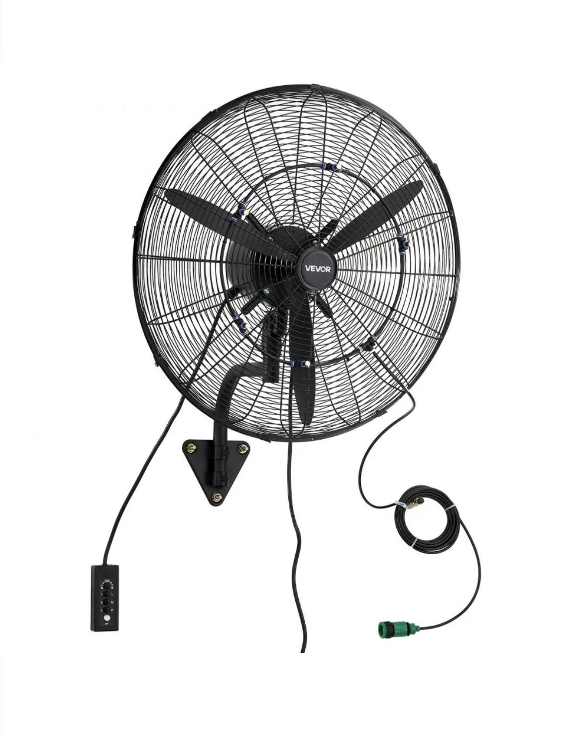 VEVOR Mist Ventilator, 24 inch oscillerend IP44, 3 snelheden, Ophalen, Zo goed als nieuw