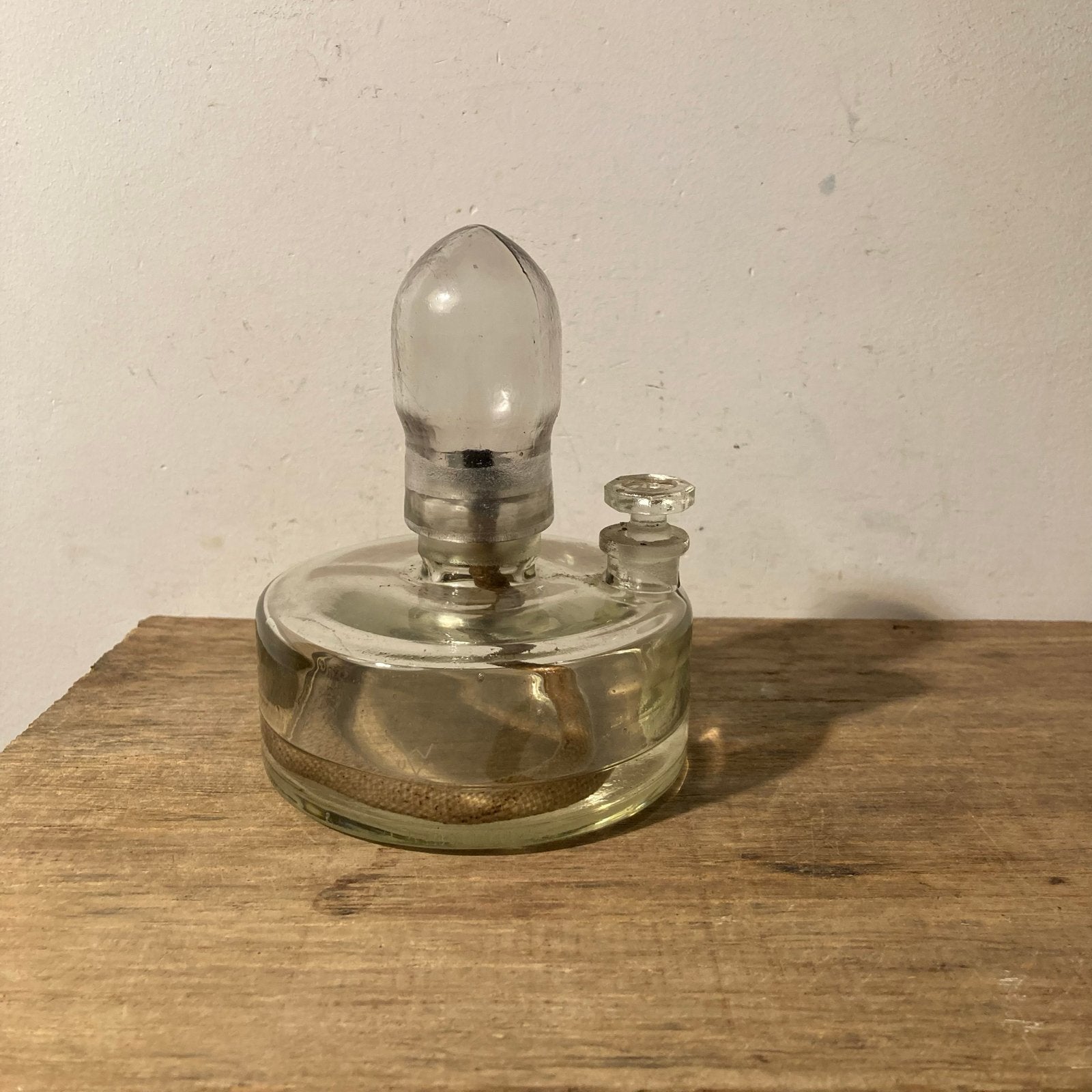 Antieke Glazen Laboratoriumlamp / Alcoholbrander (ca. 1900), Ophalen of Verzenden