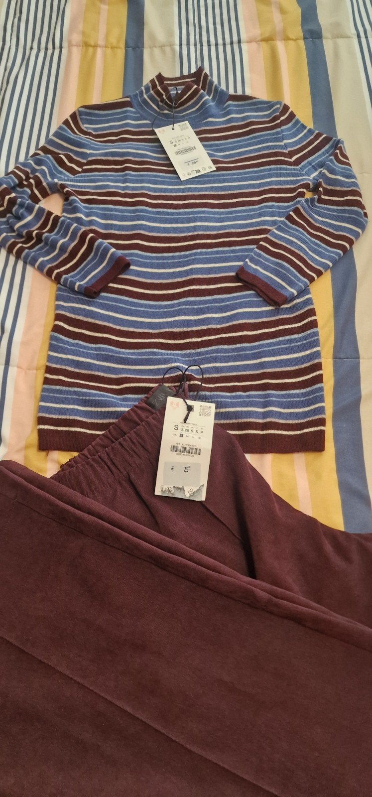 Zara gestreepte coltrui maat S, Meerkleurig, Zara, Nieuw, Ophalen of Verzenden