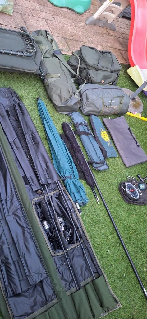 Complete karperset met ALLES !!, Watersport en Boten, Ophalen of Verzenden, Complete set