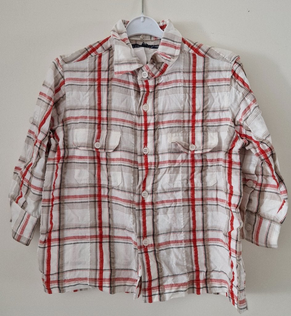 Geruit Pirouette overhemd maat 104 NIEUW (6625), Kinderen en Baby's, Kinderkleding | Maat 104, Overhemd of Blouse, Nieuw, Ophalen of Verzenden