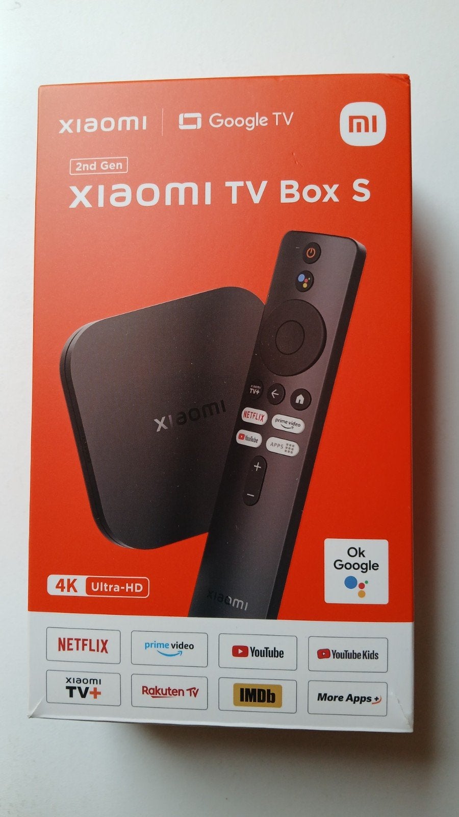 Xiaomi TV Box S 2nd Gen 4K Ultra-HD Google TV, Audio, Tv en Foto, Mediaspelers, Ophalen of Verzenden, Nieuw, HDMI