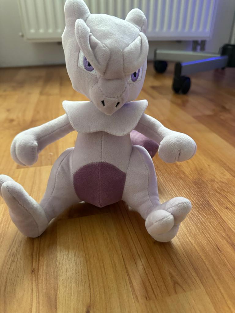 Mewtwo knuffel - Pokémon pluche figuur, Kinderen en Baby's, Speelgoed | Knuffels en Pluche, Overige typen, Zo goed als nieuw, Middelgroot (20 tot 80 cm)