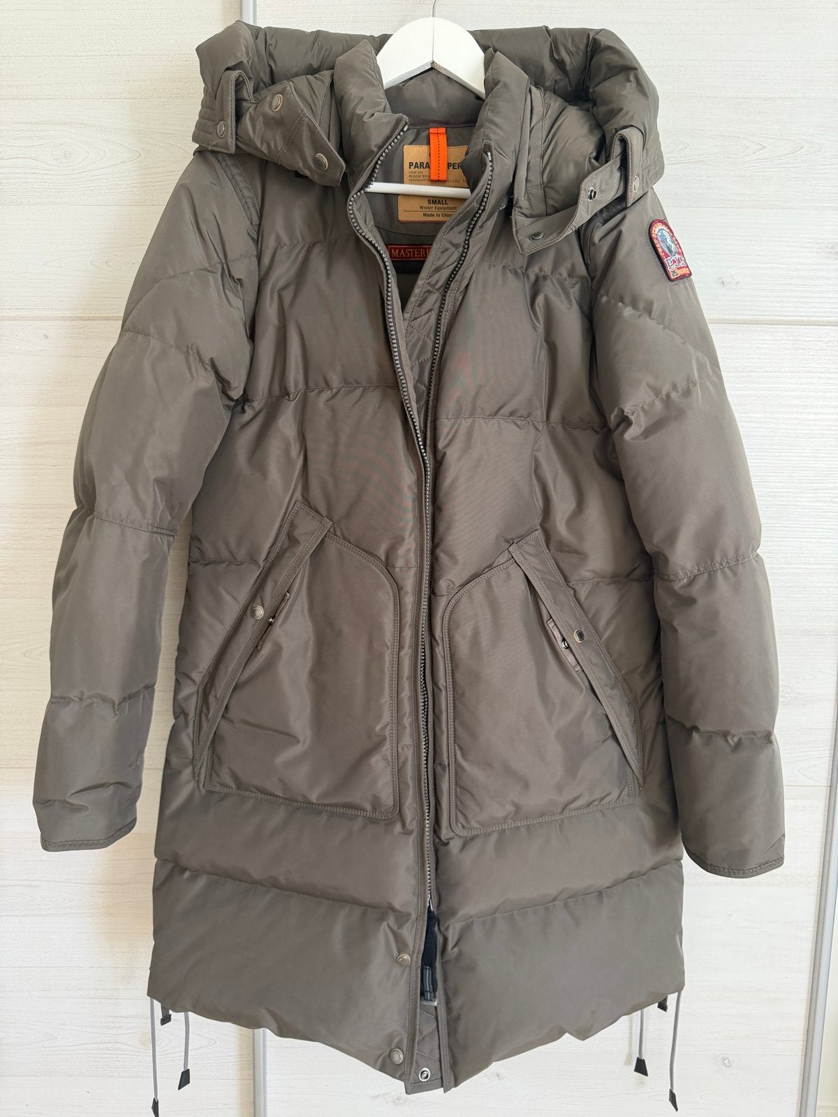 Parajumpers Long Bear Masterpiece Series donsjas S, Ophalen of Verzenden, Zo goed als nieuw, Maat 36 (S), Grijs