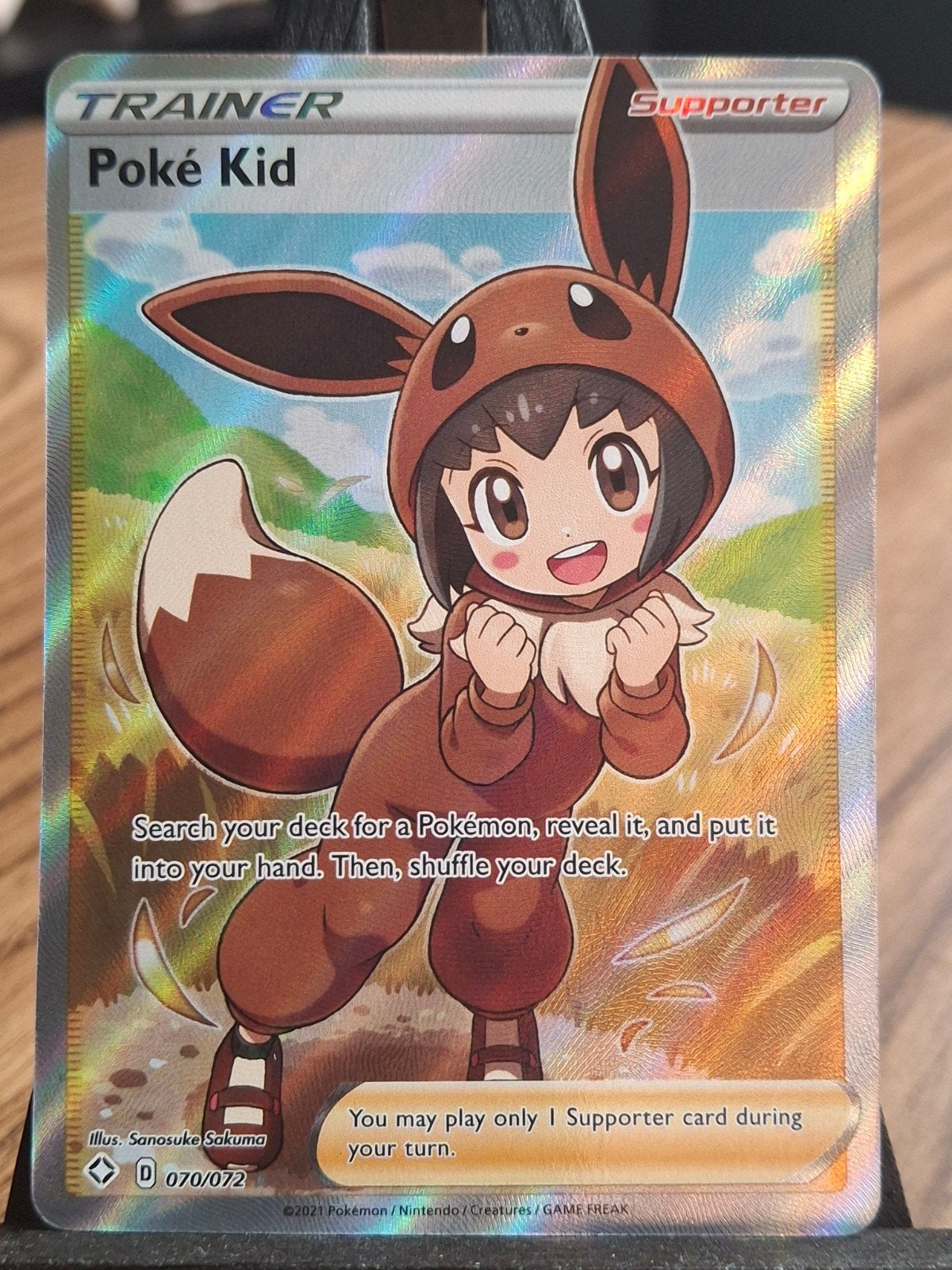 Poke Kid Full art - Shining Fates 70, Hobby en Vrije tijd, Ophalen of Verzenden
