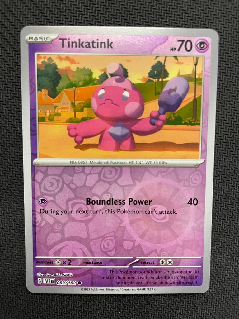 Tinkatink 083/182 Reverse Holo Paradox Rift Packfresh, Ophalen of Verzenden, Zo goed als nieuw