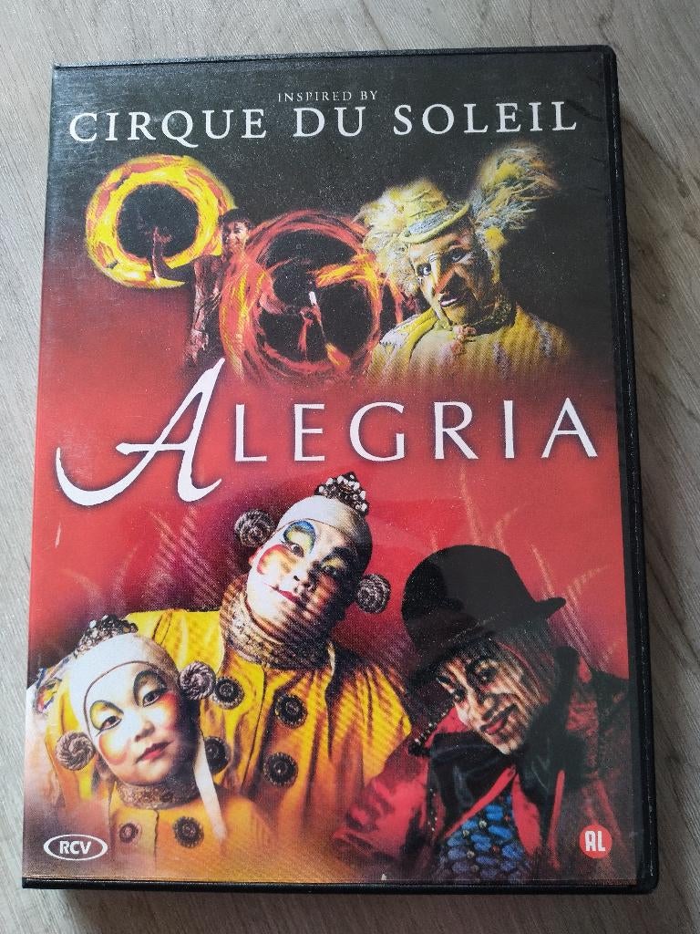 DVD met film Alegria van Cirque du Soleil, Alle leeftijden, Ophalen of Verzenden, Zo goed als nieuw