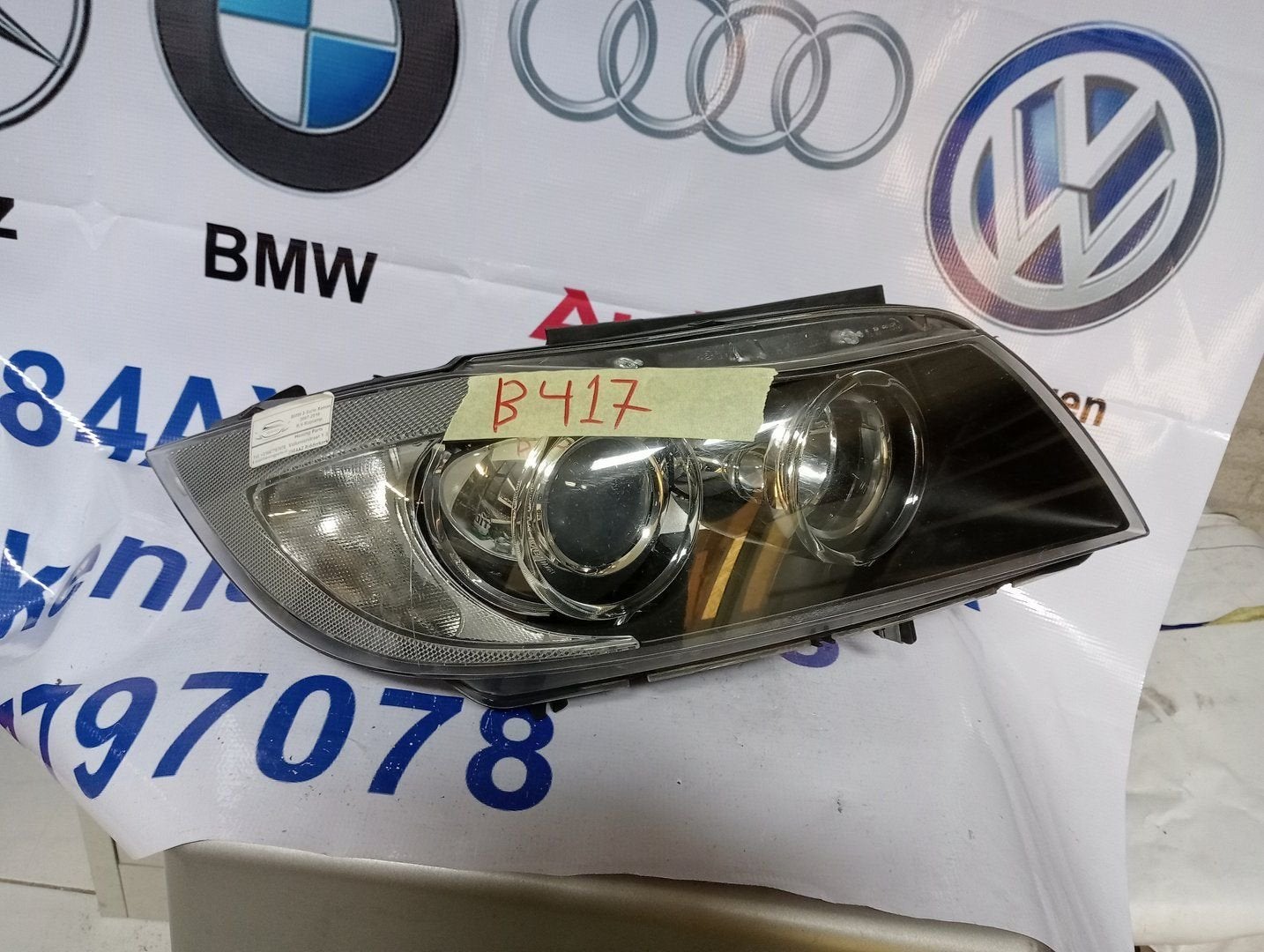 BMW 3 SERIE E90 xenon led Koplamp rechts  631169427389, Auto-onderdelen, Gebruikt, -, -, Ophalen of Verzenden