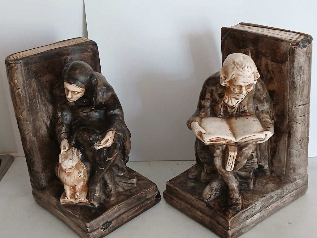 Antieke Boekensteunen  Charles Dickens Stijl, Antiek en Kunst, Ophalen of Verzenden