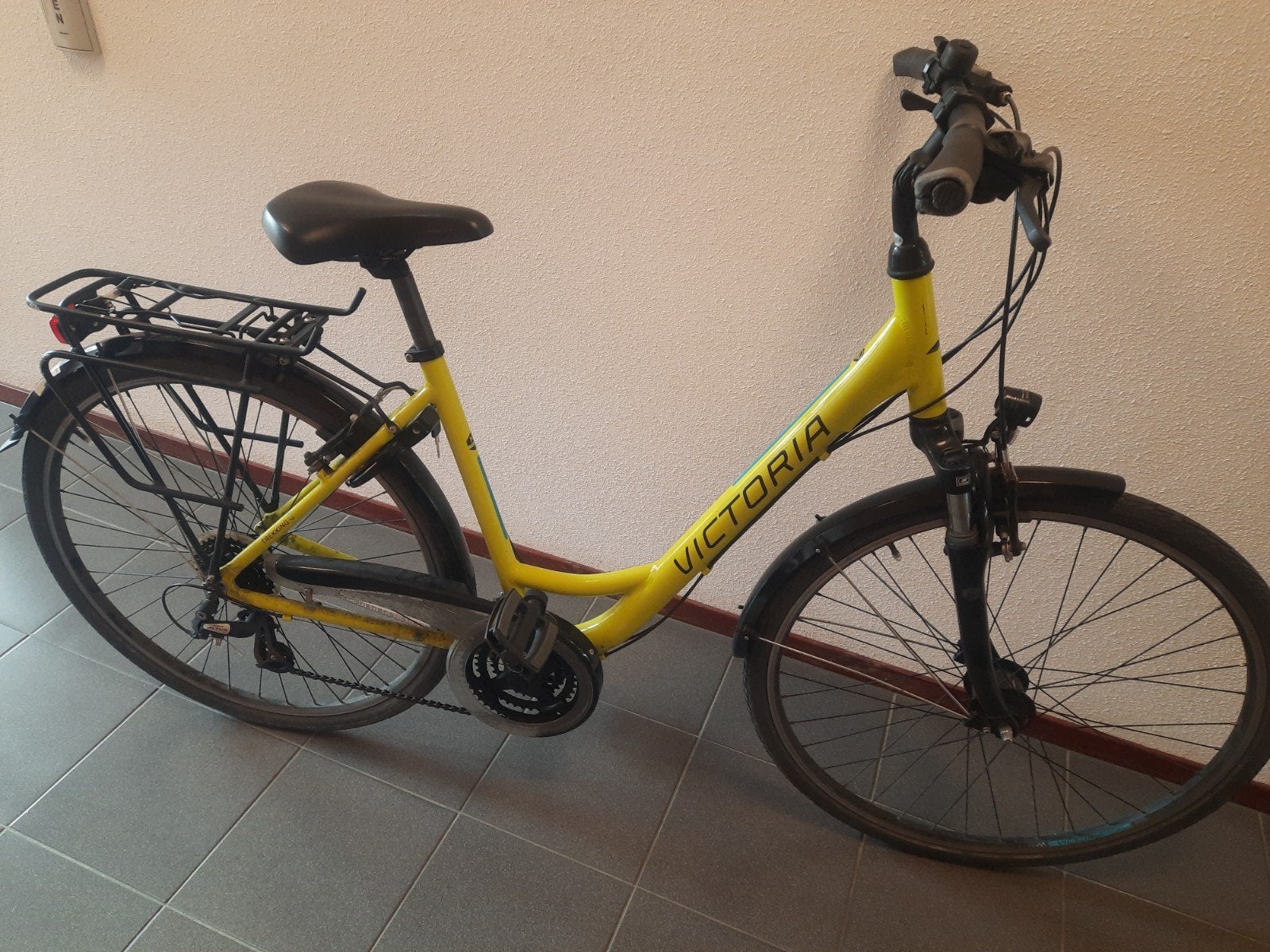Victoria damesfiets met 24 versnellingen, 28 inch, Gebruikt, Velgrem, Ophalen