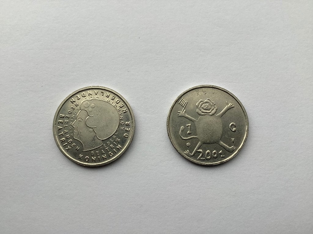 Gulden munt Loeki 2001, Ophalen of Verzenden, Koningin Beatrix, 1 gulden, Setje