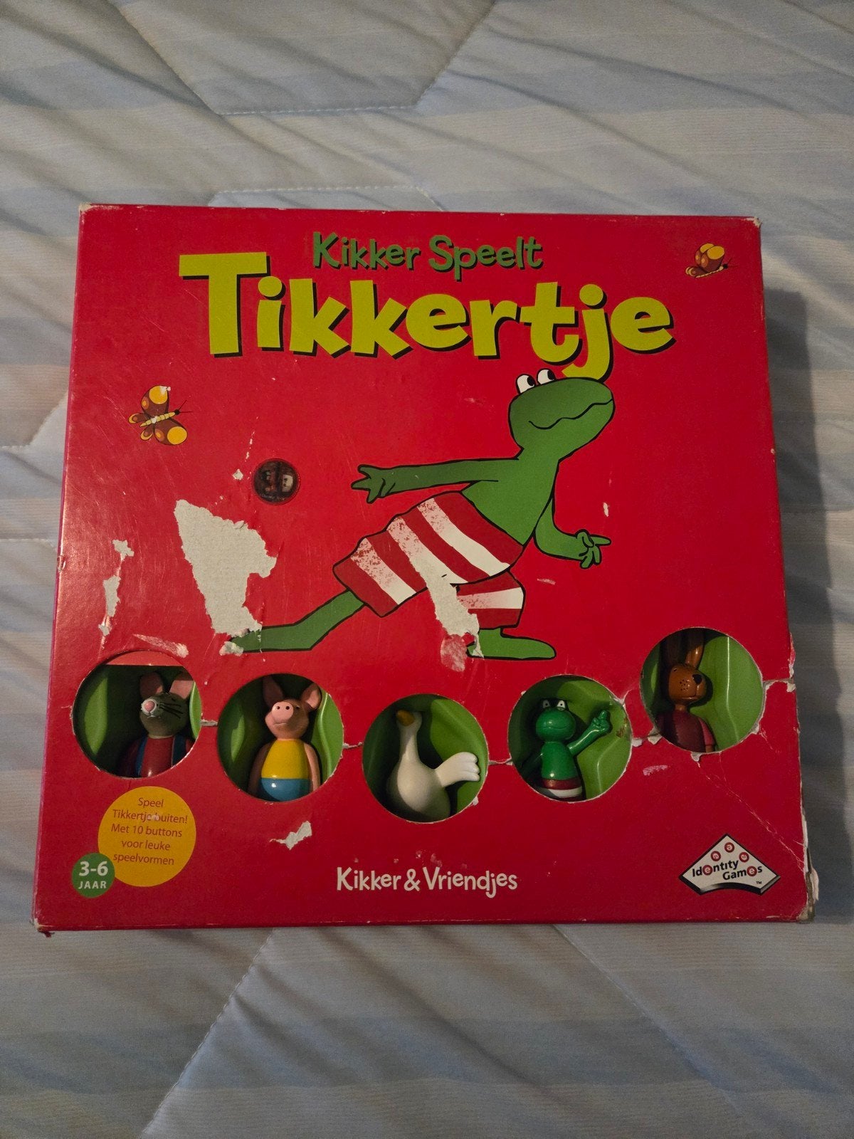 Kikker Speelt Tikkertje bordspel, Hobby en Vrije tijd, Drie of vier spelers, Ophalen of Verzenden, Gebruikt, Identity Games