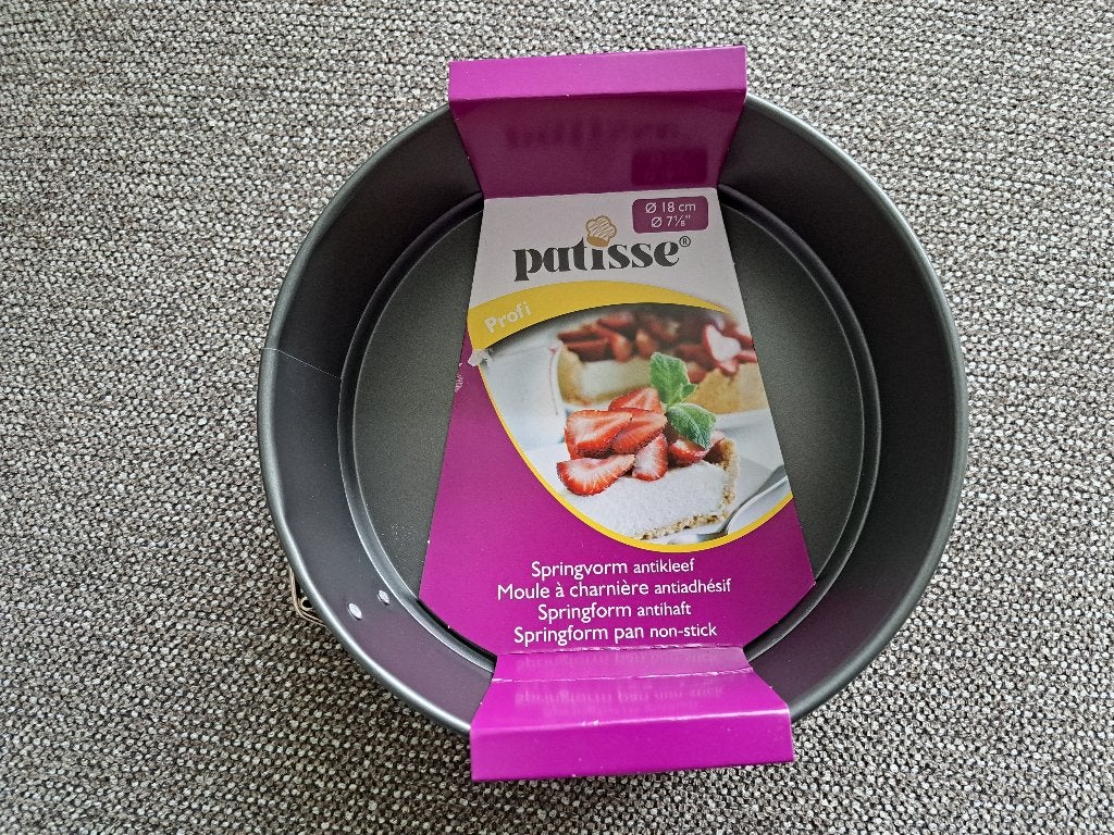 Patisse bakblik springvorm antikleef profi 18 cm NIEUW, Ophalen of Verzenden, Nieuw, Taarten, Bakvorm
