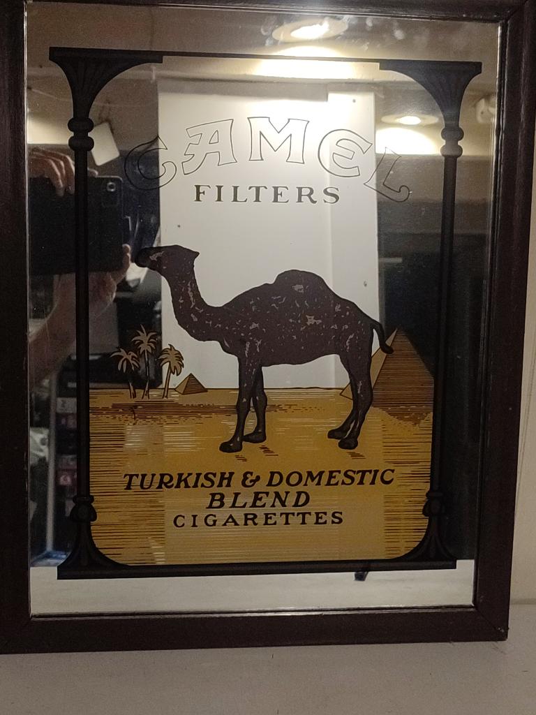 2 Camel spiegels, Verzamelen, Merken en Reclamevoorwerpen, Ophalen of Verzenden, Gebruikt, Reclamebord