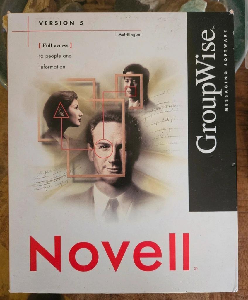 Novell GroupWise 5 Messaging Software - Compleet Pakket, Computers en Software, Besturingssoftware, Zo goed als nieuw, Windows