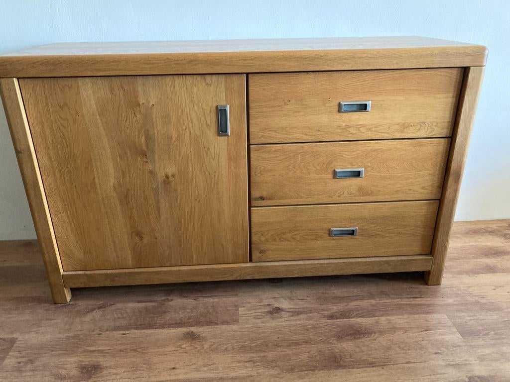 Mooi eikenhouten kast, Gebruikt, Met deur(en), 150 tot 200 cm, Eikenhout