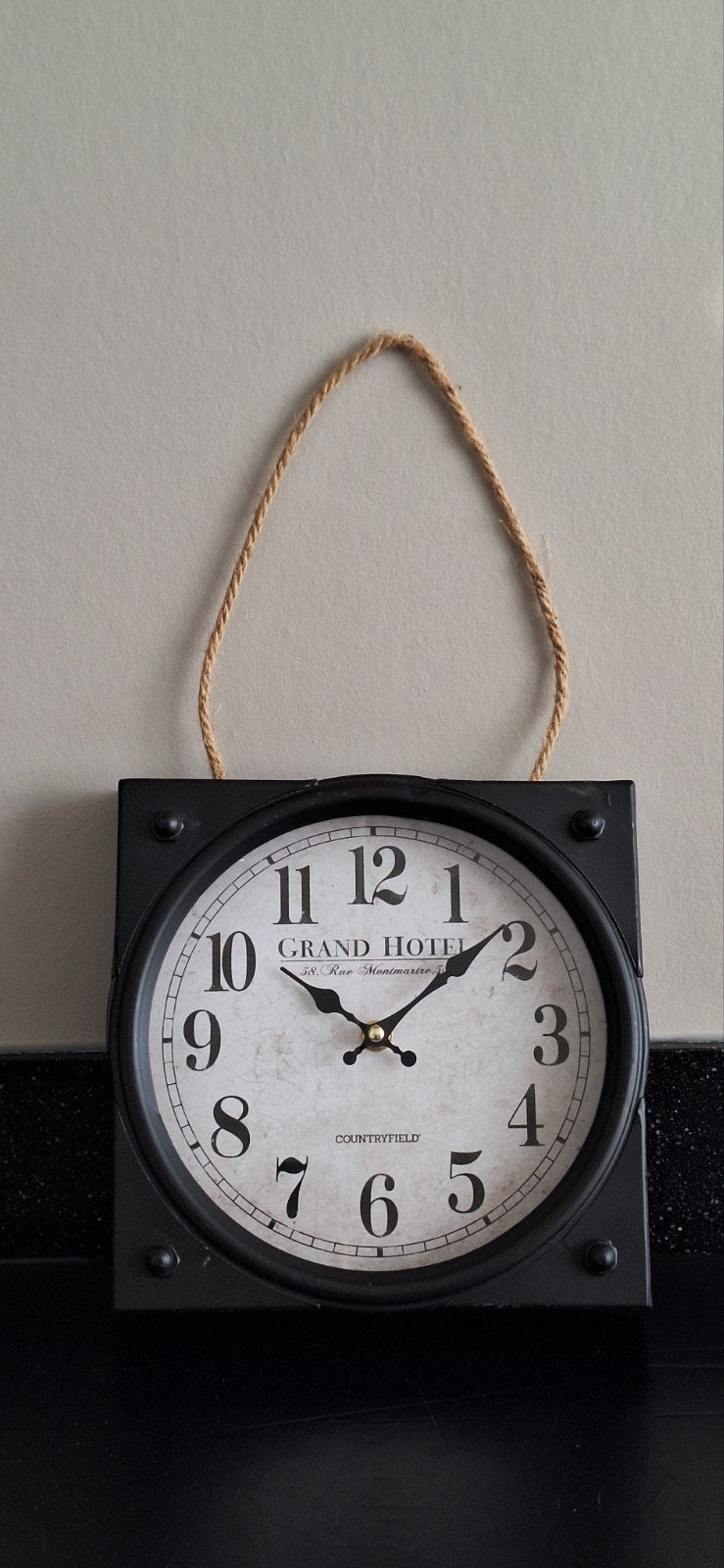 Wandklok 'Grand Hotel' - Vintage Stijl, Ophalen, Wandklok, Vintage, Analoog