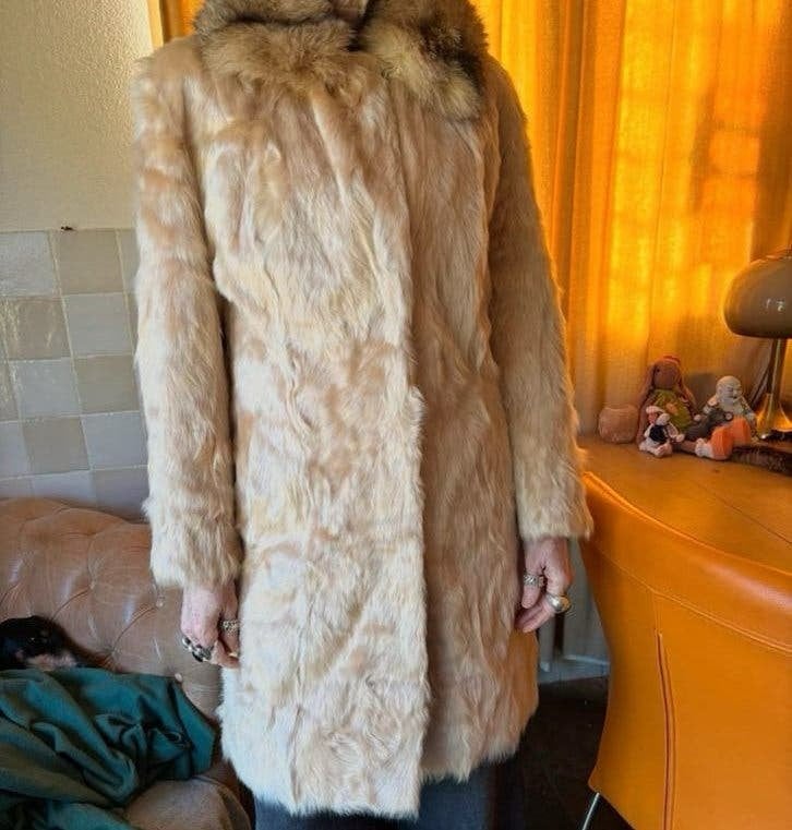 Bontjas, Kleding | Dames, Jassen | Winter, Verzenden, Zo goed als nieuw, Maat 38/40 (M), Bruin