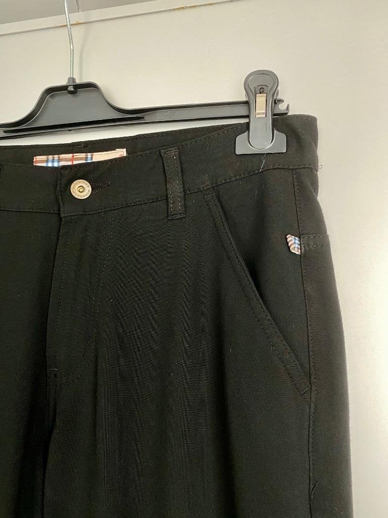 G630 Originele Burberry broek Mt. W31=M-38/40 pantalon, Kleding | Dames, Maat 38/40 (M), Zwart, Ophalen of Verzenden, Zo goed als nieuw