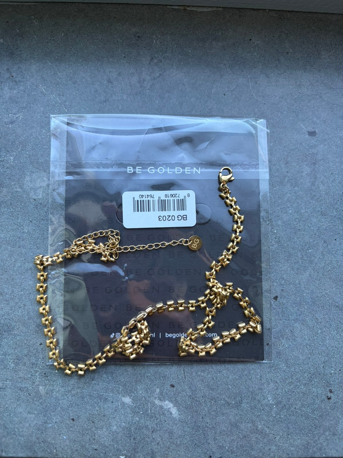 Nieuwe basic chain ketting Be Golden goud, Overige materialen, Verstelbaar, Nieuw, Ophalen of Verzenden