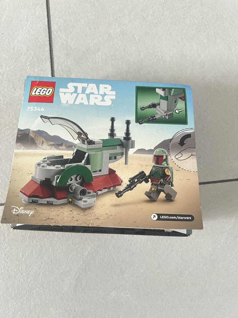 Lego star wars Boba Fett’s Starship microfighter 75344, Compleet, Star Wars, Lego, Ophalen of Verzenden