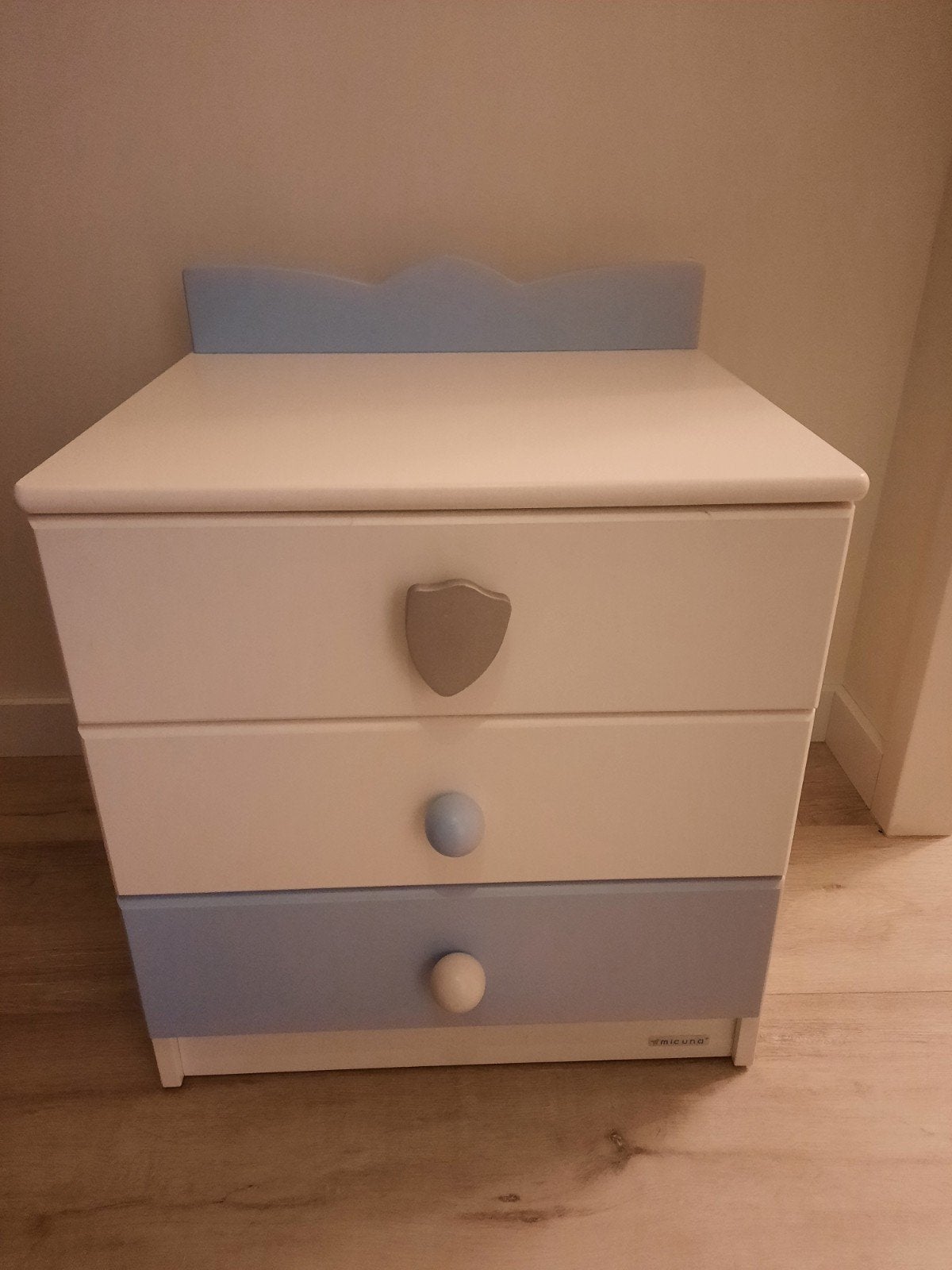 Micuna nachtkastje met 3 laden voor kinderkamer, Ophalen, Minder dan 50 cm, Minder dan 75 cm, Minder dan 90 cm