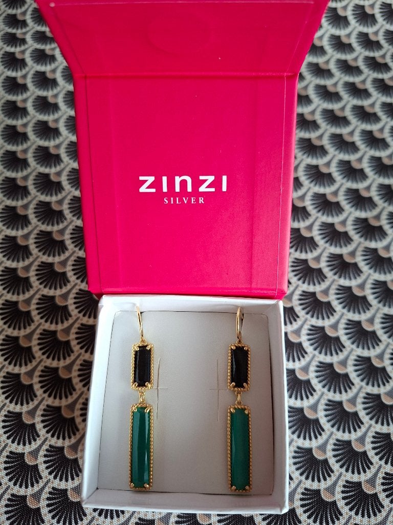 Zinzi, zilveren oorhangers, Sieraden, Tassen en Uiterlijk, Oorbellen, Hangers, Geel, Ophalen of Verzenden, Zo goed als nieuw