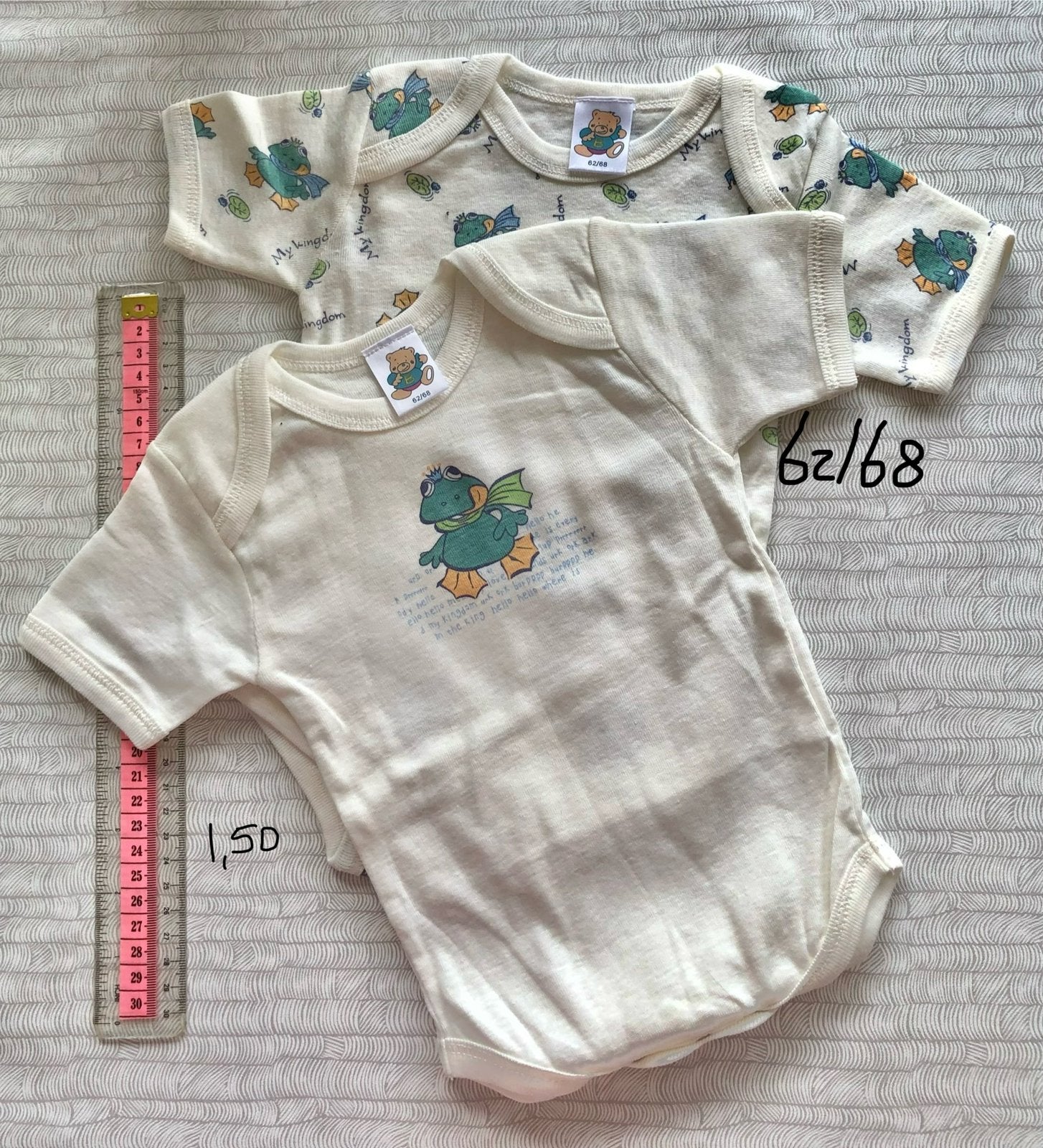 2 luierhempjes nw maat 62 68 nw kikker, Ophalen of Verzenden, Nieuw, Jongetje of Meisje, Nacht- of Onderkleding