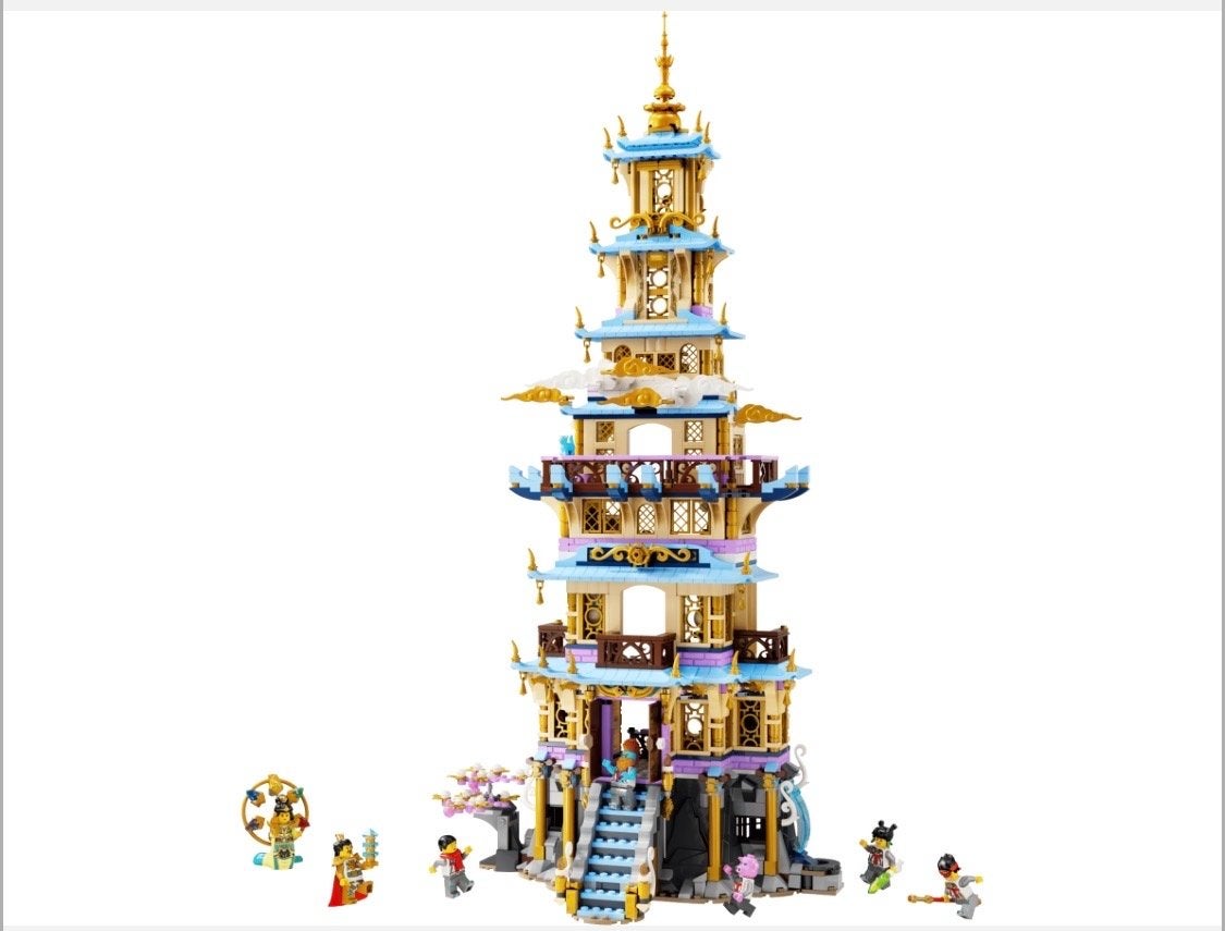 LEGO Monkie Kid: De Hemelse Pagode (80058), Kinderen en Baby's, Speelgoed | Bouwstenen, Verzenden, Zo goed als nieuw, Overige merken