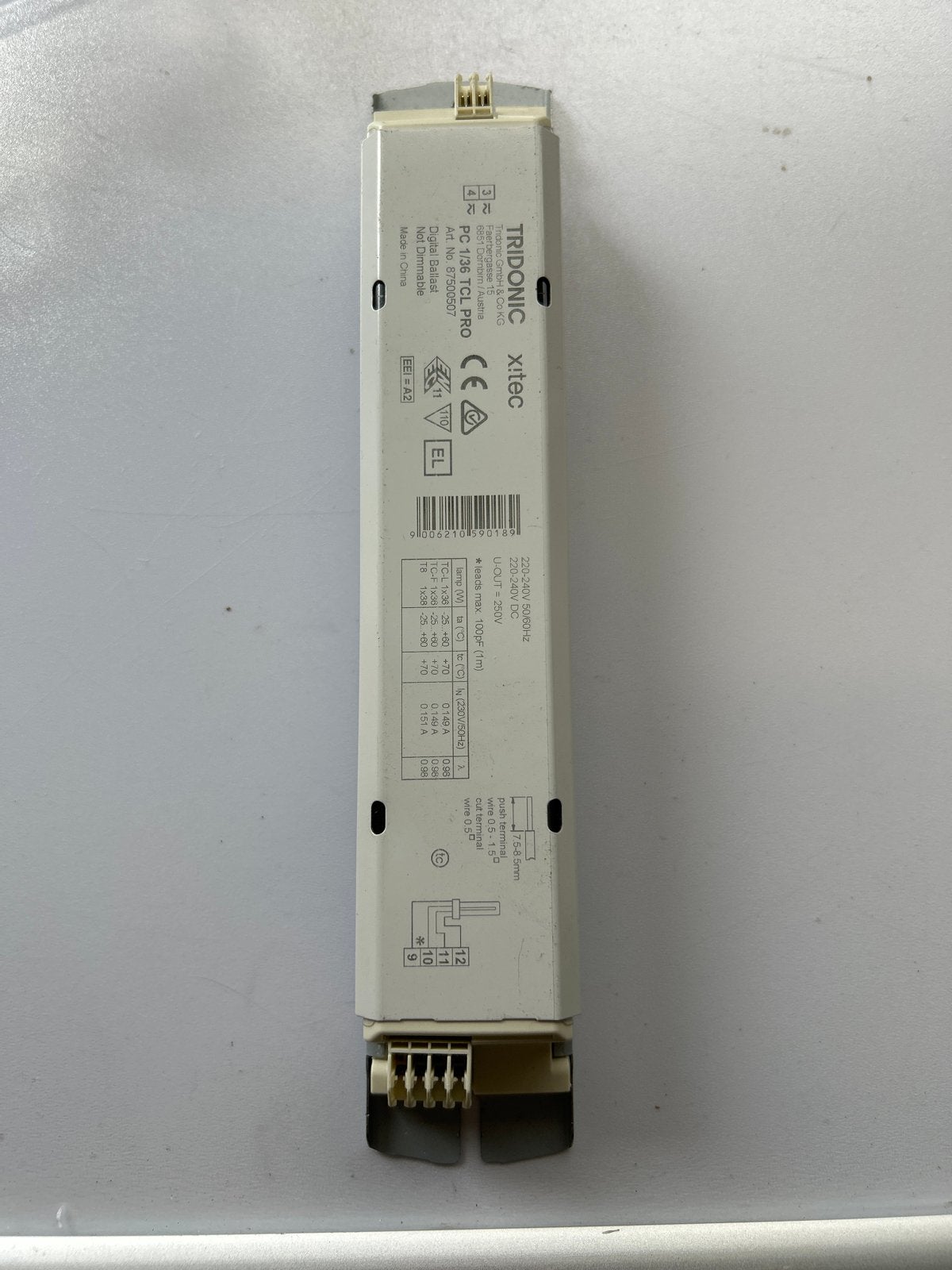 Tridonic PC 1/36 TDL PRO VSA voor TL-lampen, Ophalen of Verzenden, Gebruikt, Overige merken, Overige typen