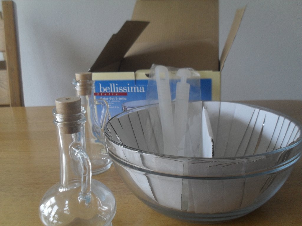 Saladeset nieuw 5 delig, merk Bellissima., Ophalen, Nieuw, Overige stijlen, Glas