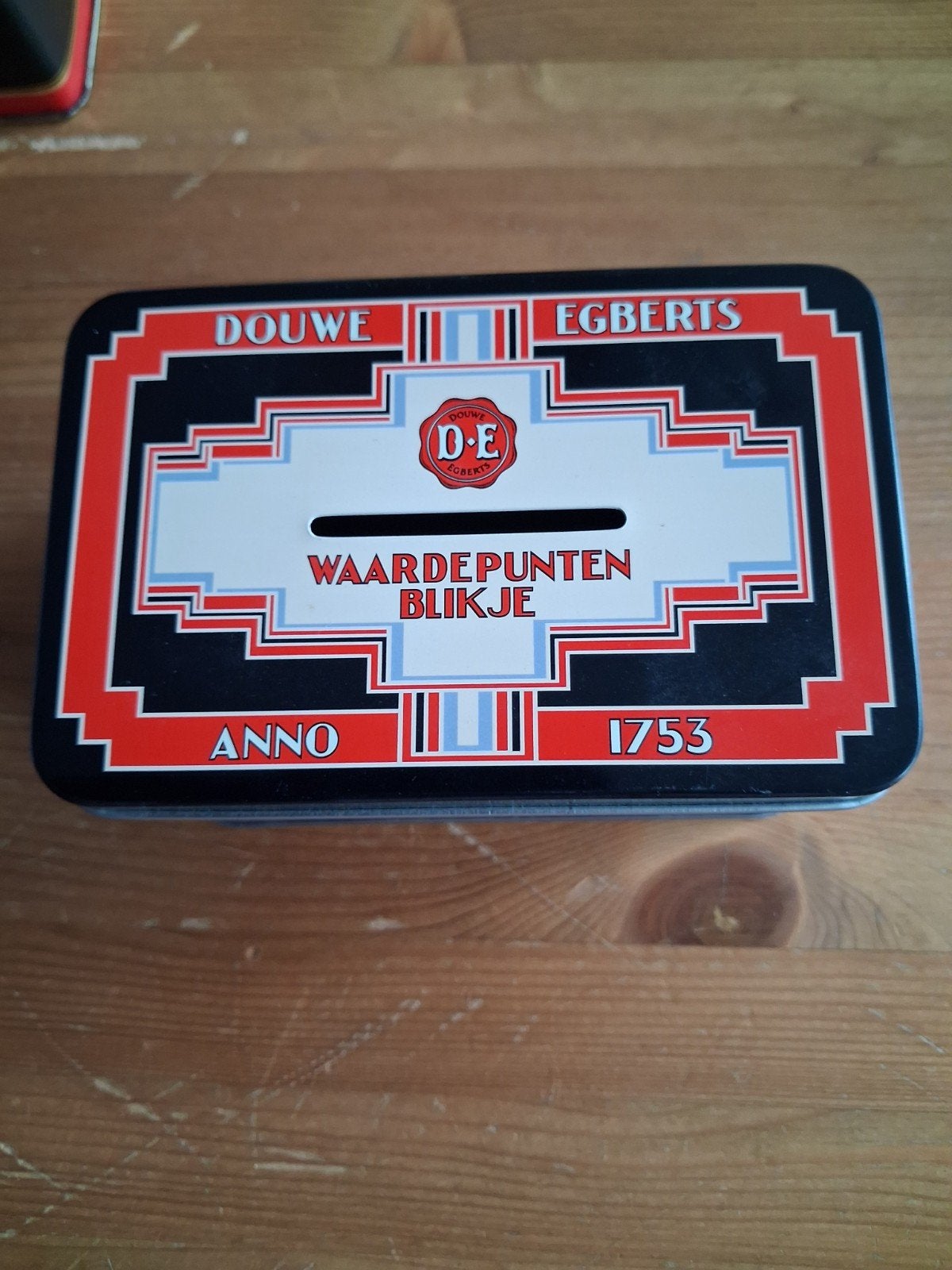 Douwe Egberts waardepunten blikje, Ophalen of Verzenden, Gebruikt, Koffie, Douwe Egberts