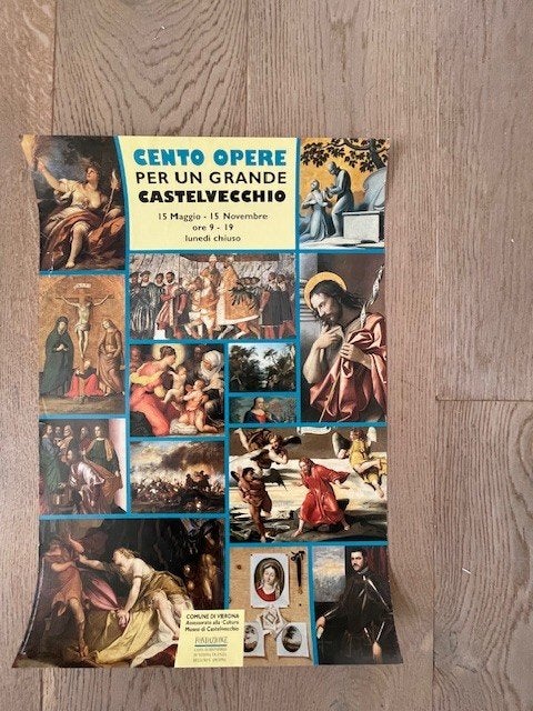 Poster 1998. Tentoonstelling Marsilio - Verona Italie., Verzamelen, Ophalen, Rechthoekig Staand, Zo goed als nieuw, A1 t/m A3