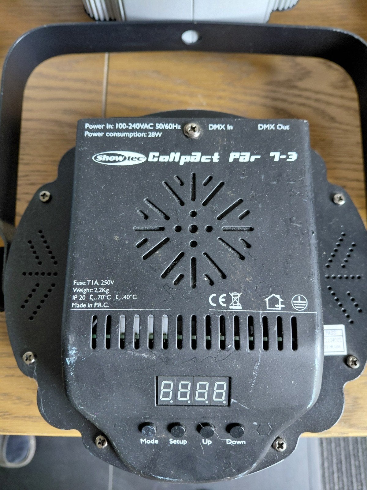Showtec Compact Par 7-3 LED spots (set van 10), Muziek en Instrumenten, Ophalen of Verzenden, Gebruikt, Licht, Kleur