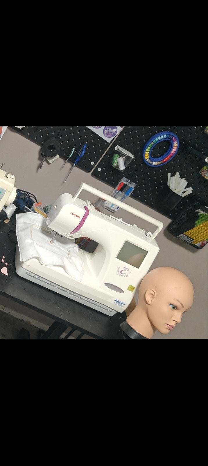 Janome Memory Craft 350E Borduurmachine - Z.G.A.N., Hobby en Vrije tijd, Ophalen of Verzenden, Zo goed als nieuw, Naaimachine