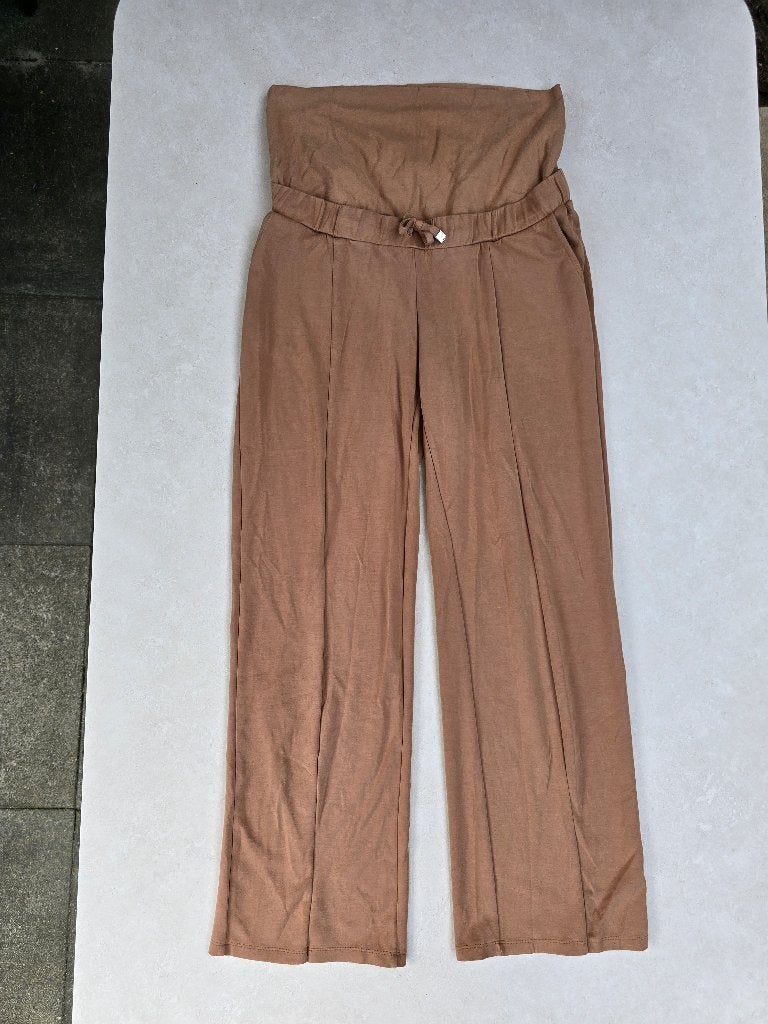 Prénatal positiebroek camel, wijde pijp, maat L, Bruin, Maat 42/44 (L), Ophalen of Verzenden, Prenatal