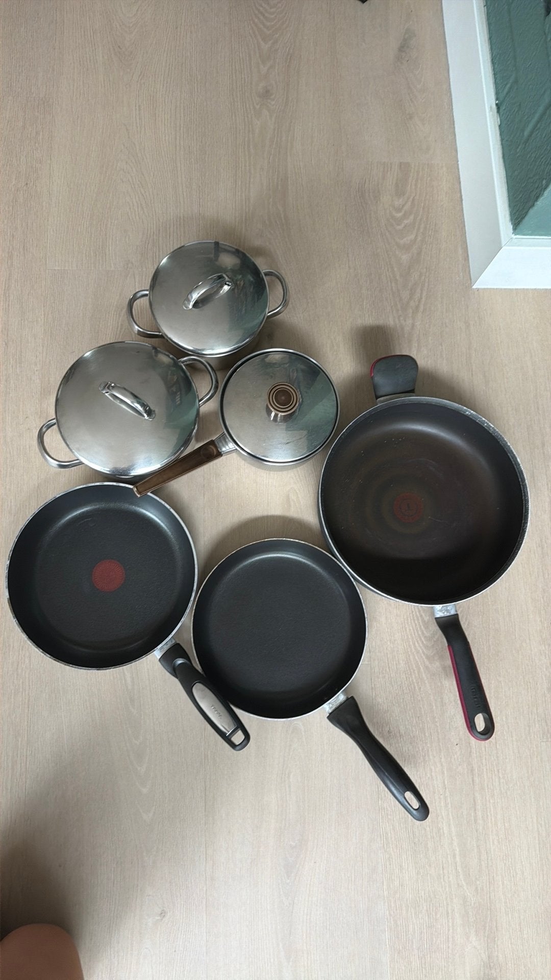 Assortiment pannen voor gas, Ophalen, Overige materialen, Gebruikt, Pannenset