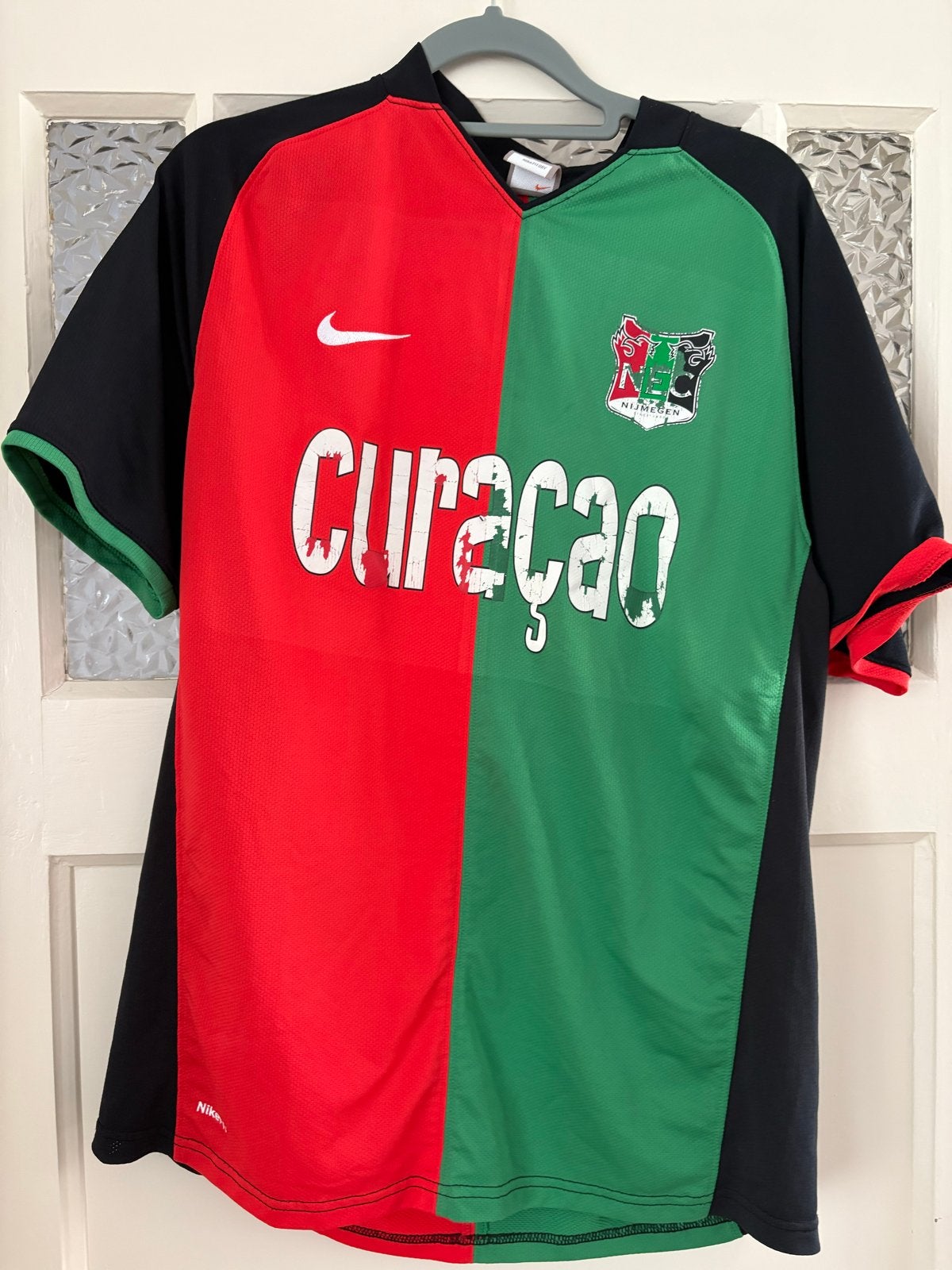 Matchworn shirt Dominique Kivivu NEC (2008-2010), Ophalen of Verzenden, Voetbal, Gedragen, Meerkleurig