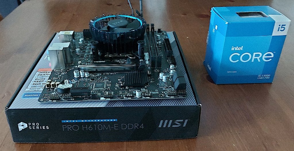 i5-13500 met moederbord, Computers en Software, Processors, Ophalen, 3 tot 4 Ghz