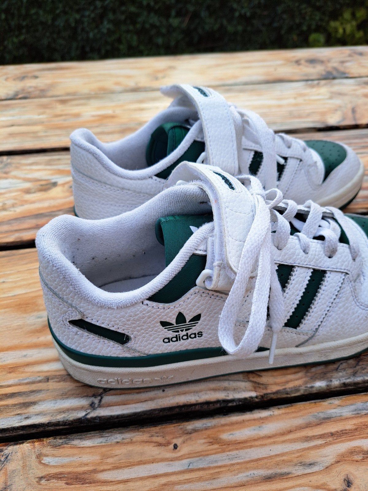 Adidas Forum Low sneakers - Wit/Groen, Adidas, Wit, Ophalen of Verzenden, Sneakers of Gympen