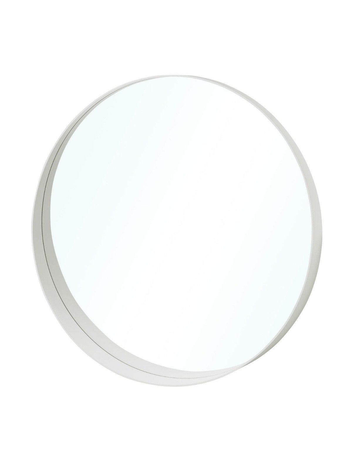 IKEA Rotsund spiegel - Rond, wit 80 cm, Huis en Inrichting, Woonaccessoires | Spiegels, Ophalen, Rond, Zo goed als nieuw, 75 tot 100 cm