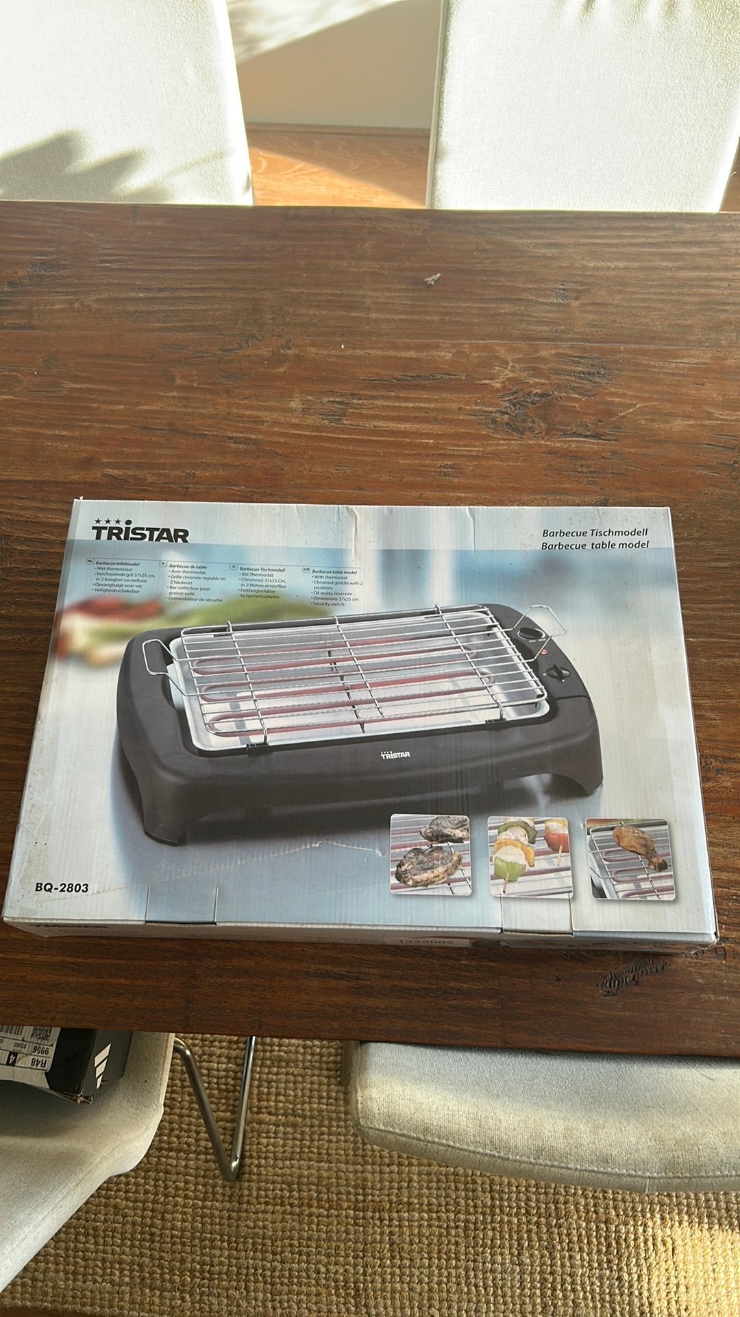 Tristar tafel barbecue, Tuin en Terras, Ophalen of Verzenden, Nieuw