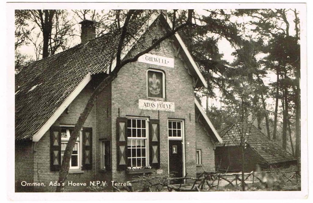 scouting Fotokaart Ommen Ada's Hoeve NPV terrein ca. 1951, Verzamelen, Ophalen of Verzenden, Gebruikt, Overige typen