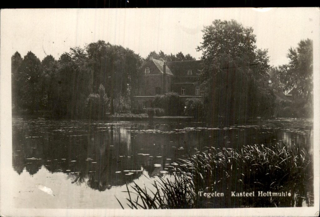 Tegelen - Kasteel - Holtmuhle, Ophalen of Verzenden, 1920 tot 1940, Gelopen, Limburg