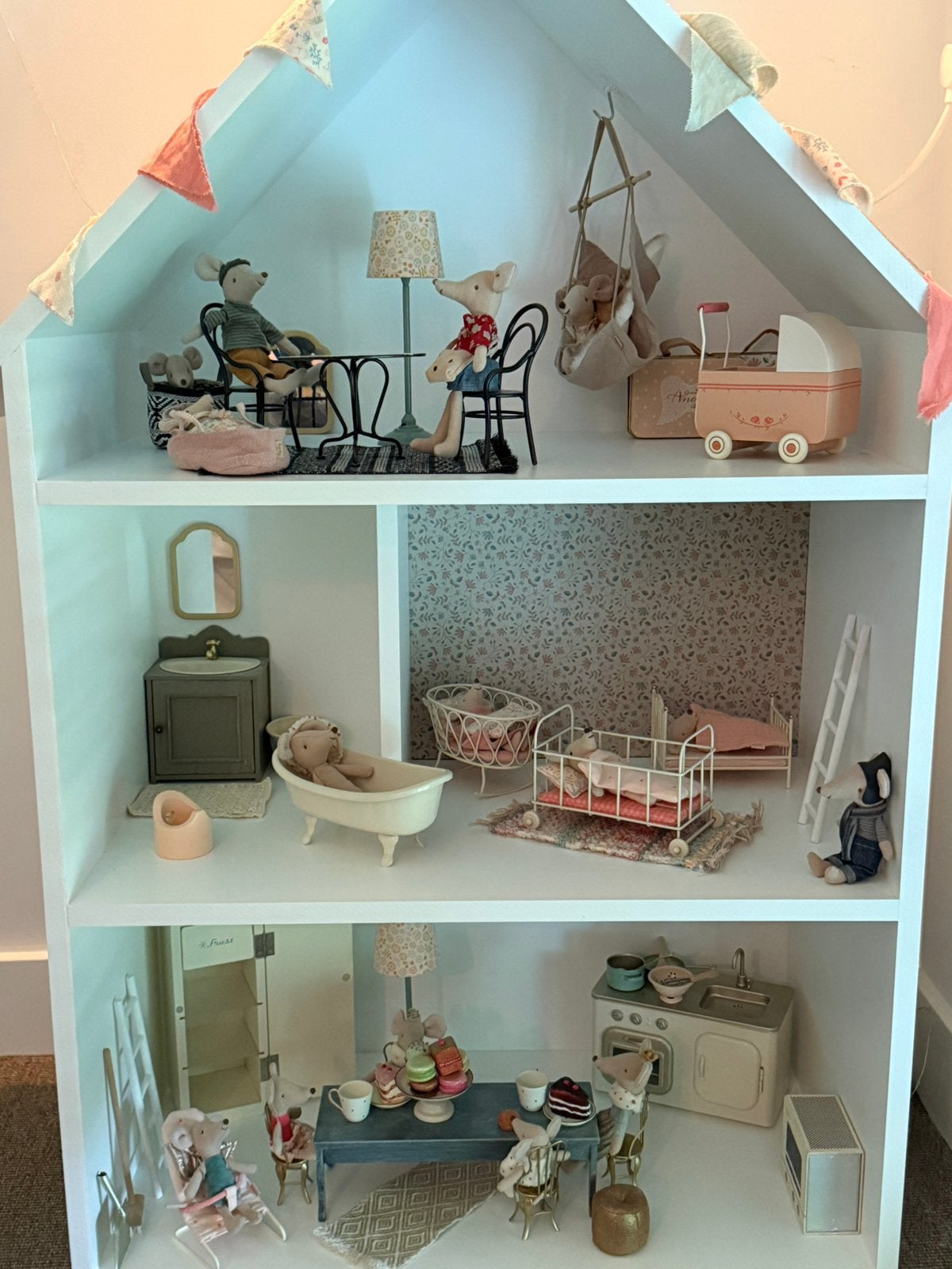 MAILEG MUIZEN(huis) + MAILEG INTERIEUR, Ophalen, Zo goed als nieuw, Poppenhuis