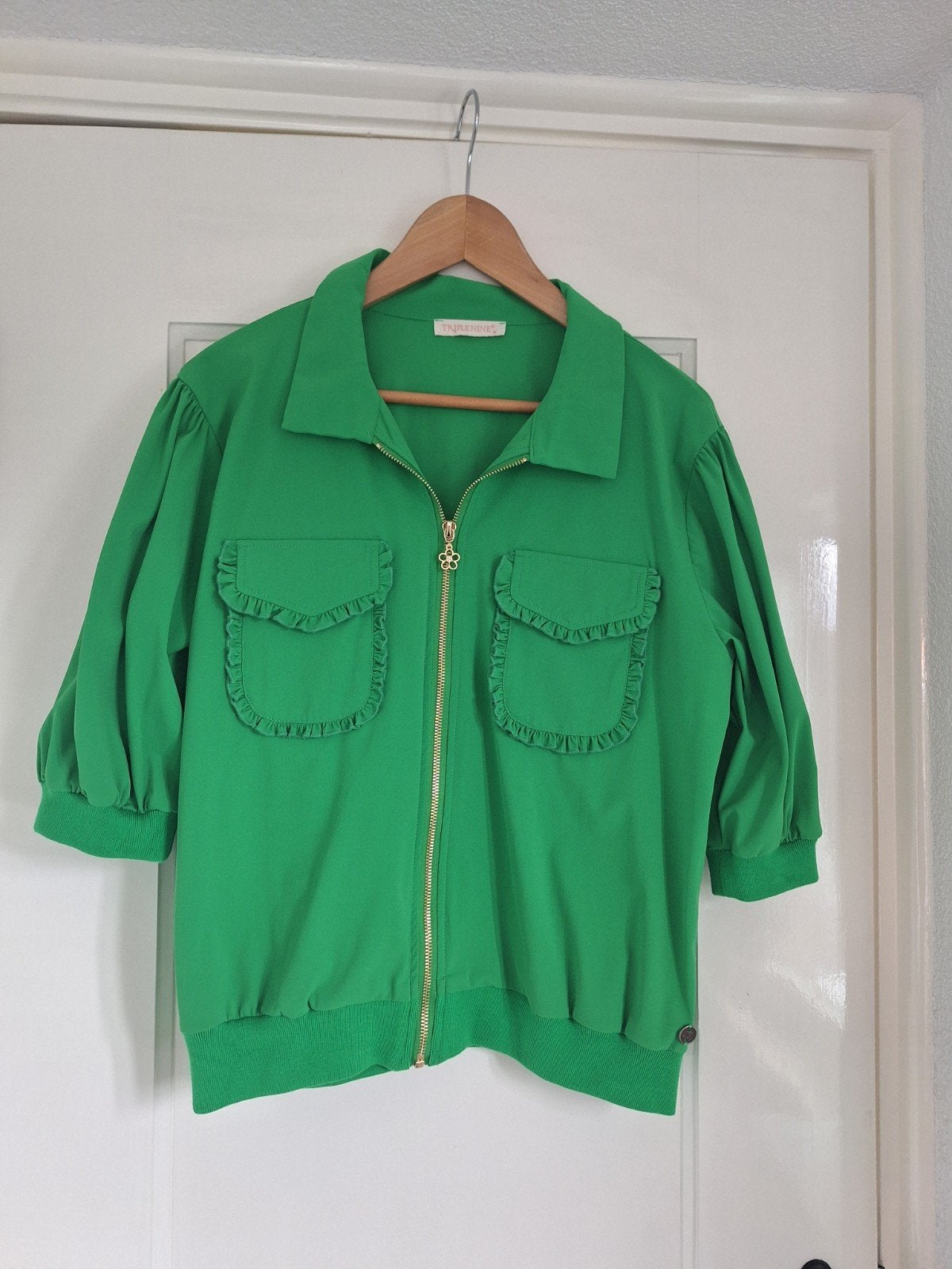 Triple nine blouse maat M, Ophalen of Verzenden, Nieuw, Groen