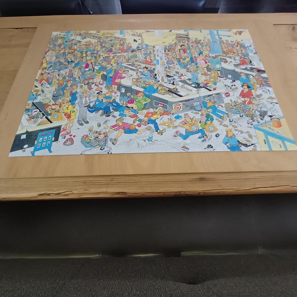 Jan van Haasteren puzzel 2000st Kassa erbij, Ophalen, Meer dan 1500 stukjes, Zo goed als nieuw, Legpuzzel
