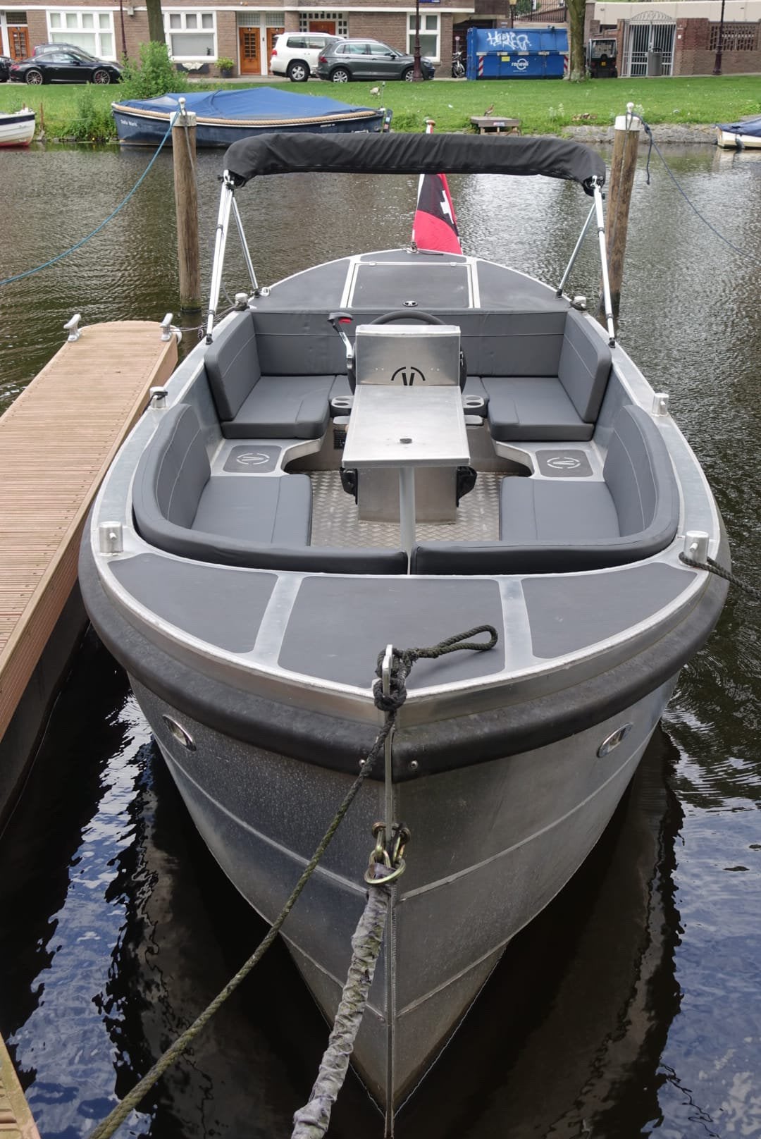 Van Vossen Sloep 600- Aluminium-Zelflozend, Watersport en Boten, Sloepen, Overige brandstoffen, Aluminium, Zo goed als nieuw, Rondzit