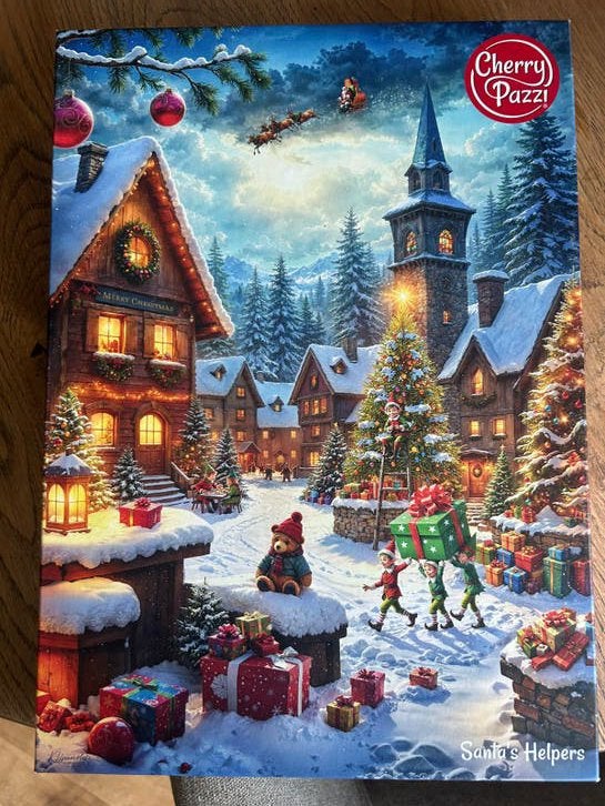 Kerst en Winter Puzzels Vermont, Ceaco, 1000 stukjes, Hobby en Vrije tijd, Ophalen of Verzenden, 500 t/m 1500 stukjes, Zo goed als nieuw