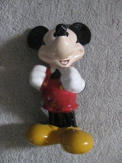 BEELD/SPAARPOT van MICKEY MOUSE ca. 30 centimeter hoog, Ophalen, Mickey Mouse, Gebruikt, Beeldje of Figuurtje